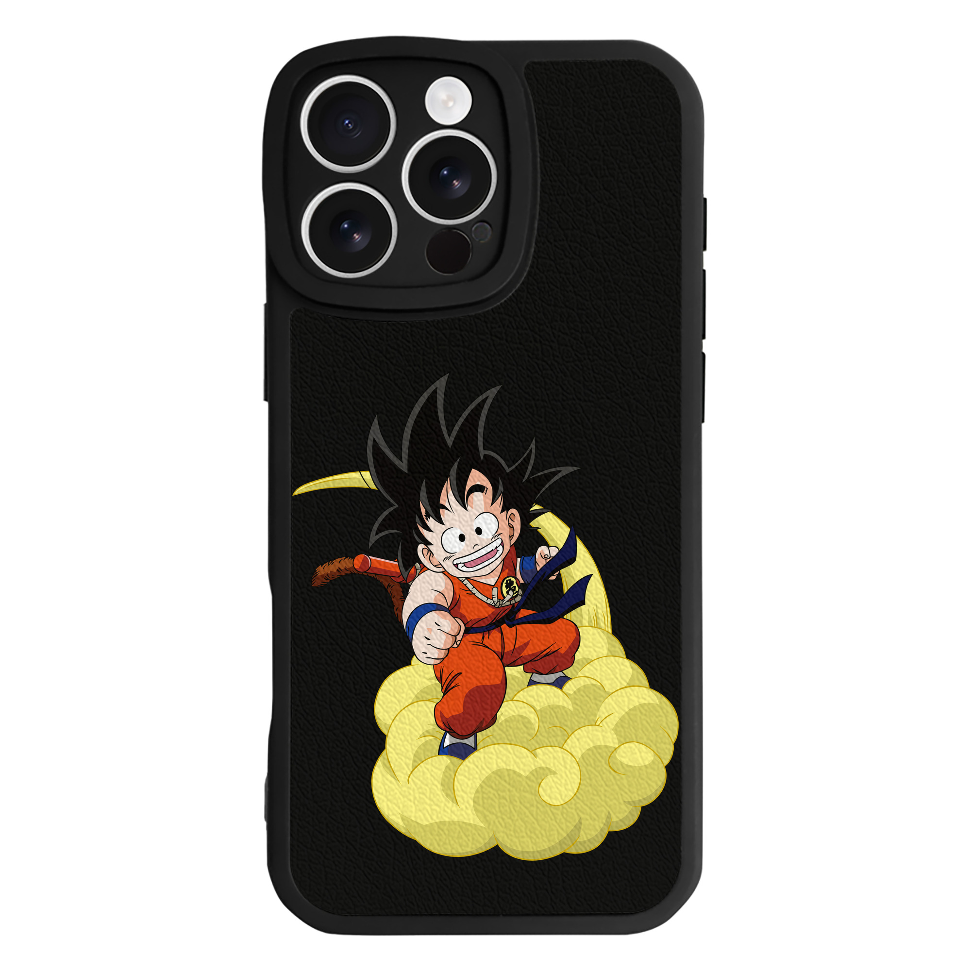 （画像用） ドラゴンボール 孫悟空（そん ごくう）Son Goku カカロット DRAGON BALL Kakarotto 【iPhone 16シリーズ対応】シリコンスマホケース（レザー調） 材質：シリコン